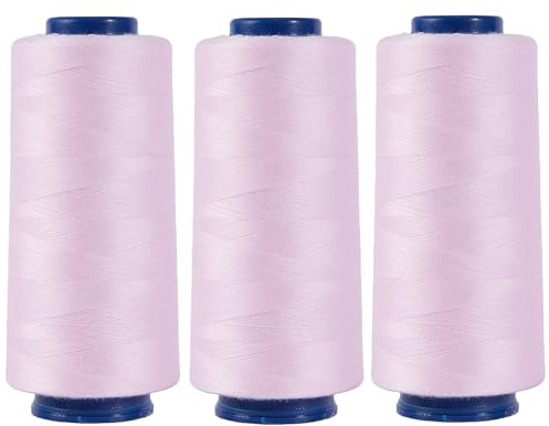 Cônes de fil de surjeteuse de 2744 m chacune, bobines de fil en polyester 40S/2 pour surjeteuse, matelassage, merrow, pièces, broderie à la main