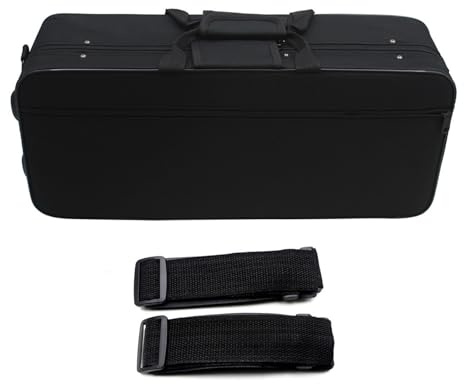 Étui à trompette en tissu Oxford lourd résistant aux chocs avec sangles amovibles pour instruments à vent en bois - Sac à dos léger en laiton