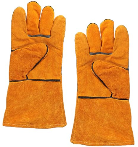 AUTSUPPL Guantes para Barbacoa Resistentes al Calor Protección de Antebrazo para Hornear y Acampar Guantes Aislantes Largos para Cocina y Parrilla Exterior