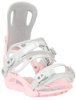 Clips métalliques pour Snowboard, Fixations de Snowboard Unisexes à entrée Rapide universelles Freestyle Carving Multicolore Taille S 36-38(Pink)