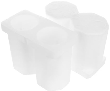 VILLCASE Scatola Struttura Interna Sicura per Spedizione con Imbottitura in Plastica Espansa Bianca, Design Doppio per 2 Bottiglie da 85 Mm per Picnic e Feste