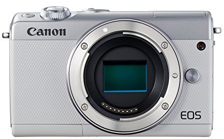 Canon EOS M100 - Cámara Evil compacta de 24.2 MP (LCD, FHD, Bluetooth, WiFi/NFC, Dual Pixel AF, DIGIC 7) Blanco - Solo Cuerpo