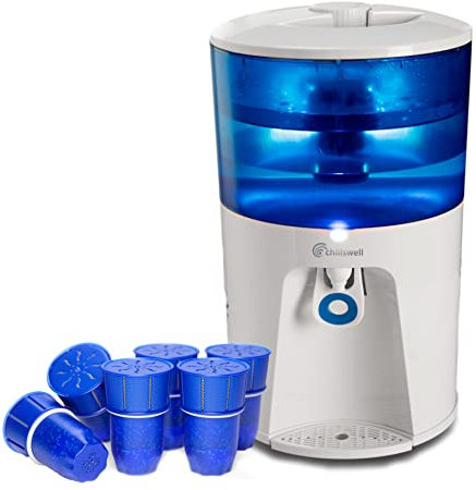 Enfriador de agua con dispensador de 8,5 litros más 1 año de suministro de filtros