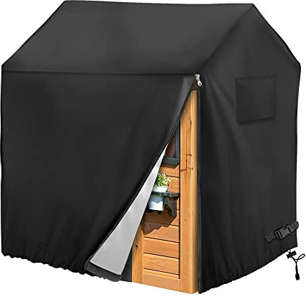 Iceberg Elf Housse de maison de jeu en bois pour enfants, 144,8 x 144,8 x 160 cm (L x l x H), imperméable, protection solaire et poussière, facile à mettre avec fermeture éclair latérale, tissu Oxford