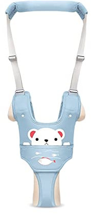 SONARIN Lauflernhilfe Gehhilfe für Baby,Verstellbarer Baby Laufgeschirr Kleinkind Gehgeschirr Stehen Gehen Lernen Helfer Sicherheitsleinen Gehassistent für Baby Kinder 8-36 Monate(Blau)