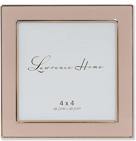 Lawrence Frames Metal Frame, Polished Enamel, Pink, 4x4