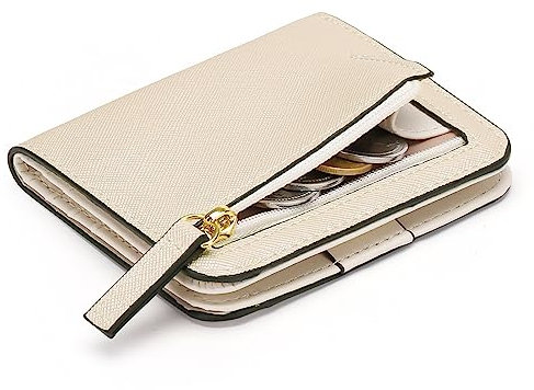 GAEKEAO Portefeuille Femme Petit Format Cuir, Petit Porte Monnaie Femme, Portefeuilles et Porte-Cartes RFID Blocage Fermeture éclair Poche à Monnaie