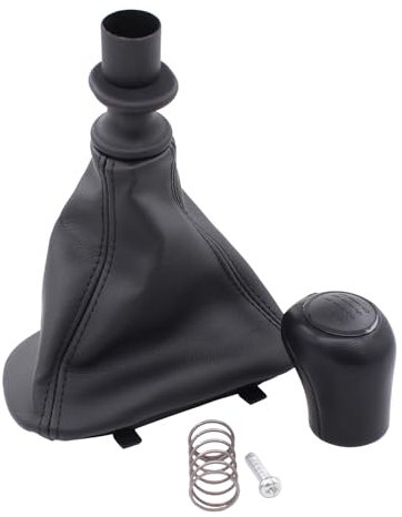 Schaltknauf 6 Gang Schaltmanschette Schalthebel Knauf Schaltkopf Schalthebelkopf Schaltung Hebel Schalttasche Schaltsack Rahmen Schaltknüppel Handschaltung für Vito W639 2003-2010 Schaltgetriebe