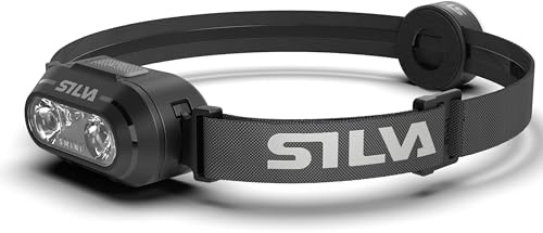 Silva huvudlampa batteridriven – uppladdningsbar USB-C – Smini – 53 gram – 250 lumen huvudlampa – 3 ljusstyrkenivåer – vita och röda lysdioder – batteriindikator – för löpning i stadsområden och