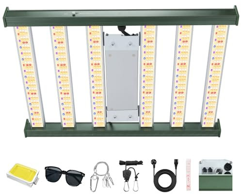 VAYALT 2025 Lampe Led Horticole, 2000W Lampes de Croissance Horticoles Chambre de Culture avec Led UV/IR, Lampe LED Horticole, Grow Light Pour Plantes IntéRieures, Graines, Bourgeons,Tente de Culture