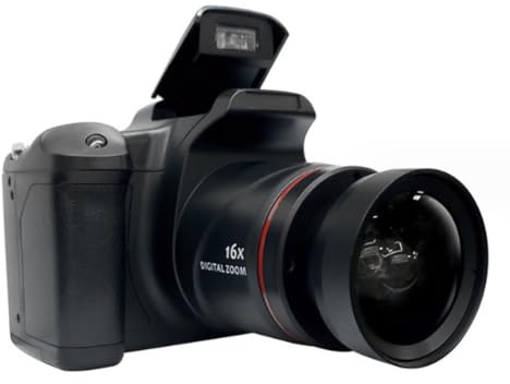 Action Camera Digitale 16MP con Schermo da 2.4 Pollici Vlogging e Videoregistratore Fotocamera Zoom 16X