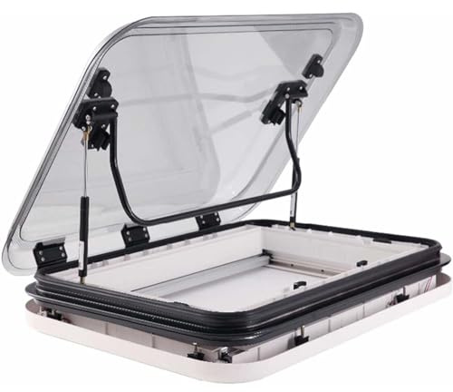 Kit de fenêtre de toit pour camping-car avec lumière LED, angle réglable pour caravane