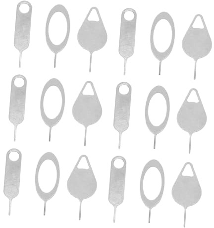 Holibanna 100 pièces Lot Aiguilles Acier pour Retrait Carte Sim Outil Éjecteur Pratique et pour Smartphones et Clé Extracteur Plateau Sim Accessoire de Remplacement
