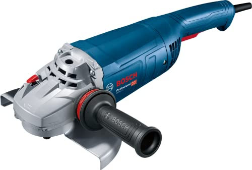 Bosch Professional Meuleuse d'angle GWS 22-230 P (2200 W, avec poignée auxiliaire anti-vibration, bride arrière, écrou de blocage, protection de protection, clé à deux trous, dans une boîte en carton