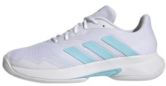 adidas Damen CourtjamControlTennis Tennisschuhe, FTWR White/Bliss Blue/FTWR White, 40 EU