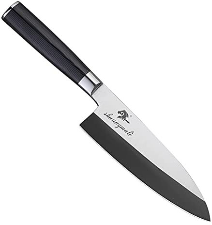 CUCHILLO DE SASHIMI High Carbon 5CRMOV Cocina de acero inoxidable Cuchillas de filetear Cuchillos de corte Cabeza de corte Sillón de salmón Sushi Cuchillo (Color : 8 Inch Deba knife)