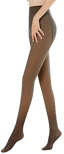 Vertvie Medias Térmicas para Mujer - Mallas de Invierno Translúcidas Con Forro Polar Interior, Cintura Alta, Elásticas y Que Mantienen el Calor