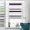 Doppelrollo Klemmfix ohne Bohren Rollos für Fenster ohne Bohren Weiß-anthrazit-lila 45x110cm-Stoffbreite 41cm Klemmrollos Fenster Rollo innen ohne Bohren Lichtdurchlässig