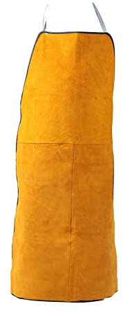 Zuasdvnk Schweißerschürze aus Leder – Hitzebeständige & Flammhemmende Schwere Arbeitsschürze