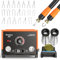 Brandmalstation, Preciva 935 Brandmalerei Set Bastelset Lötstation Lötkolben Set, Dual Brennkolben 250-750 ℃ Holzbrennstation mit 20-teilig Spitzen für Holz, Leder und Kork DIY