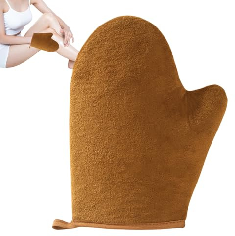 Aplicador de guante autobronceador, polietileno flocado, 22,5 x 15,5 cm