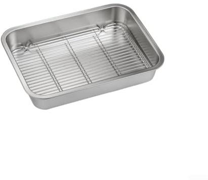 NEIQIUWING för premium bakform med galler, robust plåt för stekning och kylning, lätt att rengöra, för perfekt för kakor bröd fjäderfä, praktiska kökstillbehör för hushåll och