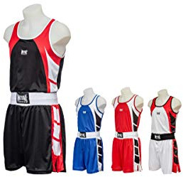 METAL BOXE Herren Ensemble Shorts-Débardeur Adultes Boxoutfit, Rouge, M