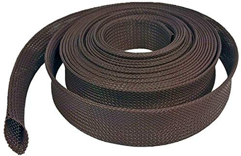 Electriduct 1/2 Rodent Resistant Braided Sleeving Mouse and Rat Repellent Hose Wire Mesh Cable Protection - 25 Feet