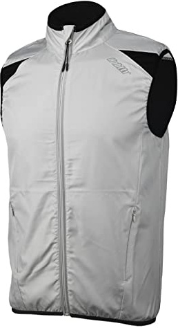 bpbtti Men's Cycling Running Vest Sleeveless Windbreakers With Two side Pockets(2.0) - Windproof, Breathable and Reflective(Grey, Large)