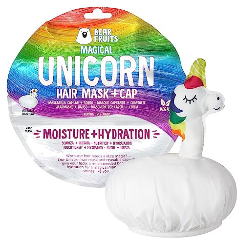 Bear Fruits Magische Feuchtigkeits-Haarmaske 20 ml + Unicorn-Haube