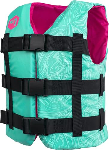 Mesle Schwimmweste Kinder H210 Junior mit Schrittgurt, 25-40 kg, Schwimmhilfe für Mädchen & Jungs, Leichte 50N Auftriebsweste 6-10 Jahre, Prallschutzweste Kind für SUP, Kajak