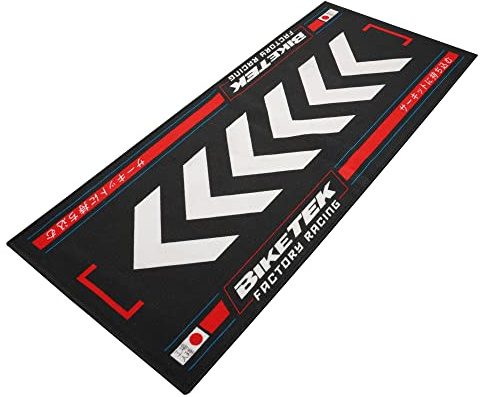 BikeTek Series 7 Motorrad Werkstatt Pit Garage Matte rot aufgehende Sonne 190x80cm passend für Honda