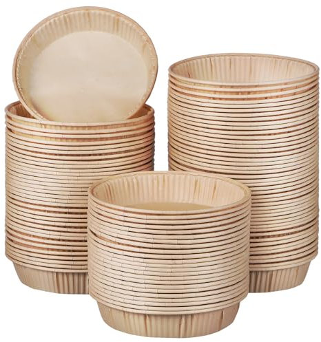 HEMOTON 100 Pièces Moule En Papier Pour Gâteau De Cuisson Moule à Tartelettes à Rond Petit à s à Jetables Biscuit Papier Sulfurisé De Qualité Alimentaire Italie