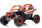 FINOOS Kinder elektroauto Maverick Buggy 24V, kinderauto 2-Sitzer, mit Fernbedienung 2,4GHz, 4 x Motor 24V, 200W, Akku: 24V, 2 – 7 Jahre (Orange)