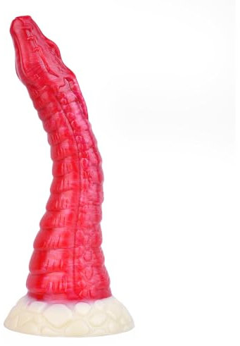 Seckoe 25cm Monster Dildo Realistischer Großer Dildo, Realistische Texturen und Designs, Flüssigsilikon, Saugnapfbasis, Freihändiger Spaß für Vergnügen und Erkundung Langer, Dicker Dildo XL