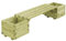 SDWEHO7 Gartenbank mit Blumenkasten, 196x40x36 cm Garten Holz Bank Sitzbank Parkbank mit Pflanzkasten, Grün