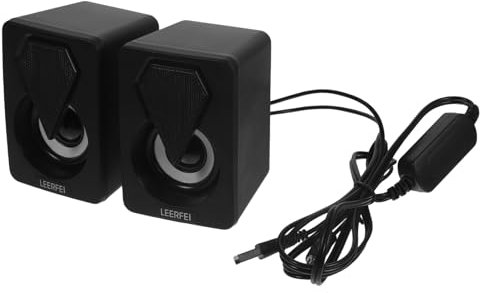 Mipcase 1 Paio Altoparlanti USB Professionali Compatti per Computer Casse Acustiche Portatili per Gaming e Multimedia Stile Casual per Musica e TV Design User Friendly Compatibilità