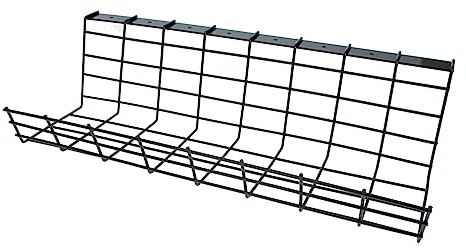SHINEOFI Bandeja Organizador de Cables Bajo Escritorio Soporte Duradero para Gestión de Cables para Oficina y Hogar de Hierro y Buena Ventilación
