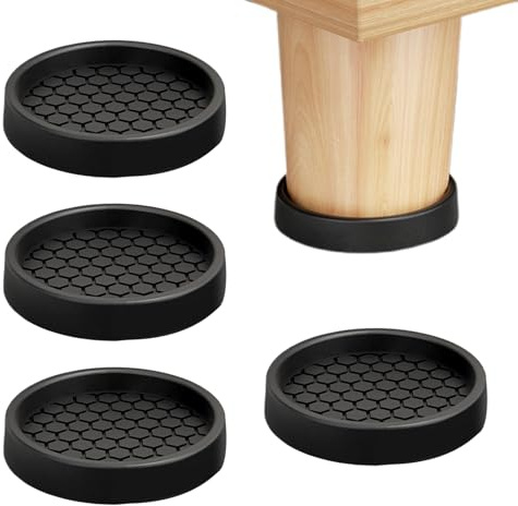 Kixolazr Protectores De Suelo para Muebles | 4 Piezas De Almohadillas De Silicona para Patas Y Ruedas - Topes para Sofá para Evitar Deslizamiento - para Cama Armario Sofá Silla Mesa Electrodoméstico