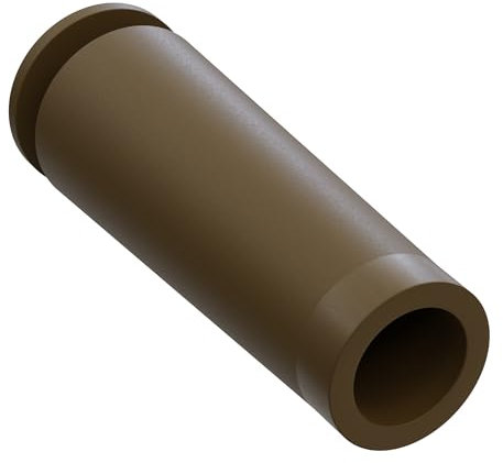 DIWARO® Rolladenstopper | Länge 60 mm | Farben beige, dunkelbraun, hellbraun, hellgrau, schwarz oder weiß |mit Schraube | Material Kunststoff | für Endleiste, Endschiene | Rolladenpanzer (dunkelbraun)