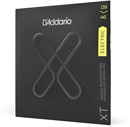 D'Addario gitarrsträngar – XT nickelbelagda elgitarrsträngar – XTE0946 – utökad stränglivslängd med naturlig ton, känsla – för 6 stränggitarrer – 09-46 superlätt topp/normal botten | XT Nickel elgitarrsträngar ger längre livslängd, naturlig spelkänsla, stämstabilitet, tilltalande och stark ton.