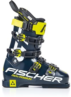 Fischer RC4 Podium GT 130 VFF Ski-Schuhe Herren & Damen Gr. 23,5 Gelb Flex 130 - Profi Schuhe für Leistungssport, Kompakte Passform, maximale Präzision