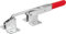 KIPP Hakenspanner horizontal mit Gegenhalter und waagrechtem Fuß - L=337mm - 1Stück