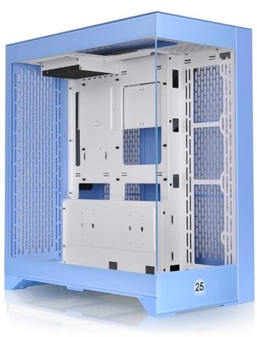 CTE E600 MX Tour intermédiaire E-ATX Bleu Hortensia avec efficacité Thermique centralisée ; Double Panneau Avant Interchangeable ; Support de Montage VGA 3 Voies ; câble élévateur PCIe4 de 400 mm
