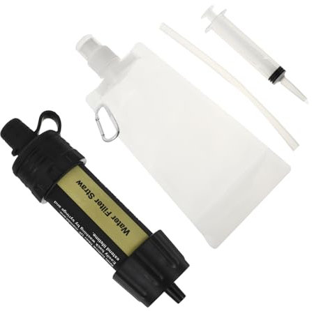 POPETPOP Lightweight Portable Water Purifier Outdoor Water Cleaner Mini Strainer