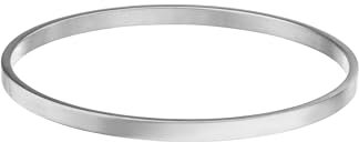 Purelei® Lightness Armreif (Gold, Silber, Rosegold), Wasserfester Damen Schmuck, Eleganter und Schlichter Edelstahl Armreif, Geschenk für Frauen, in Verschiedenen Größen (Silver, M)