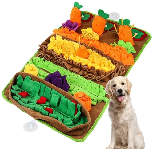 Tappetino per annusare cani, grande tappetino per mangimi per cani, 30,7 x 18,9 pollici, tappetino per alimenti per cani, giocattoli puzzle, tappeto attraente per l'ora di mangiare che