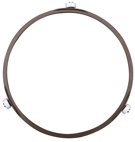 Anillo Repuesto para Plato Giratorio Microondas, Anillo Interior Giratorio Plástico Duradero de 18,9 cm con Rodillos de 14 mm Soporte Universal para Bandeja Vidrio