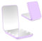 WOBSION Specchio Portatile con Luce LED per Viaggio,Pieghevole Specchietto da Borsetta di 1x/3x Ingranditore,Piccolo Mirror per Trucco con Interruttore Magnetico,a Regalo,Viola