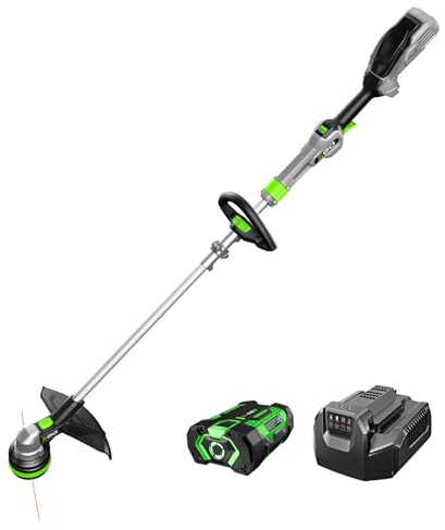 EGO Power+ String Trimmer, Battery Powered, 15 Trimmer for Weeds and Grass with POWERLOAD, Telescopic Aluminum Shaft, Includes 56V 2.5Ah Battery and Charger - ST1511T